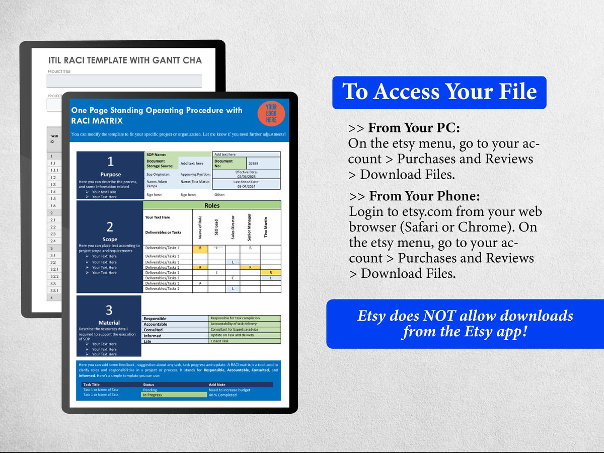 8+ RACI Matrix Templates Bundle