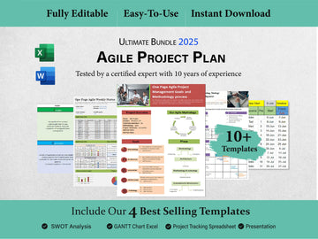 10+ Agile project plan Templates Word/Excel