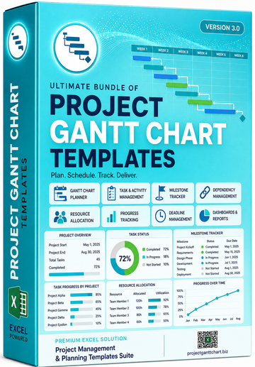 100+ Project Gantt Chart Templates