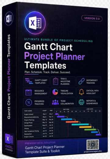 Gantt Chart Project Planner Templates