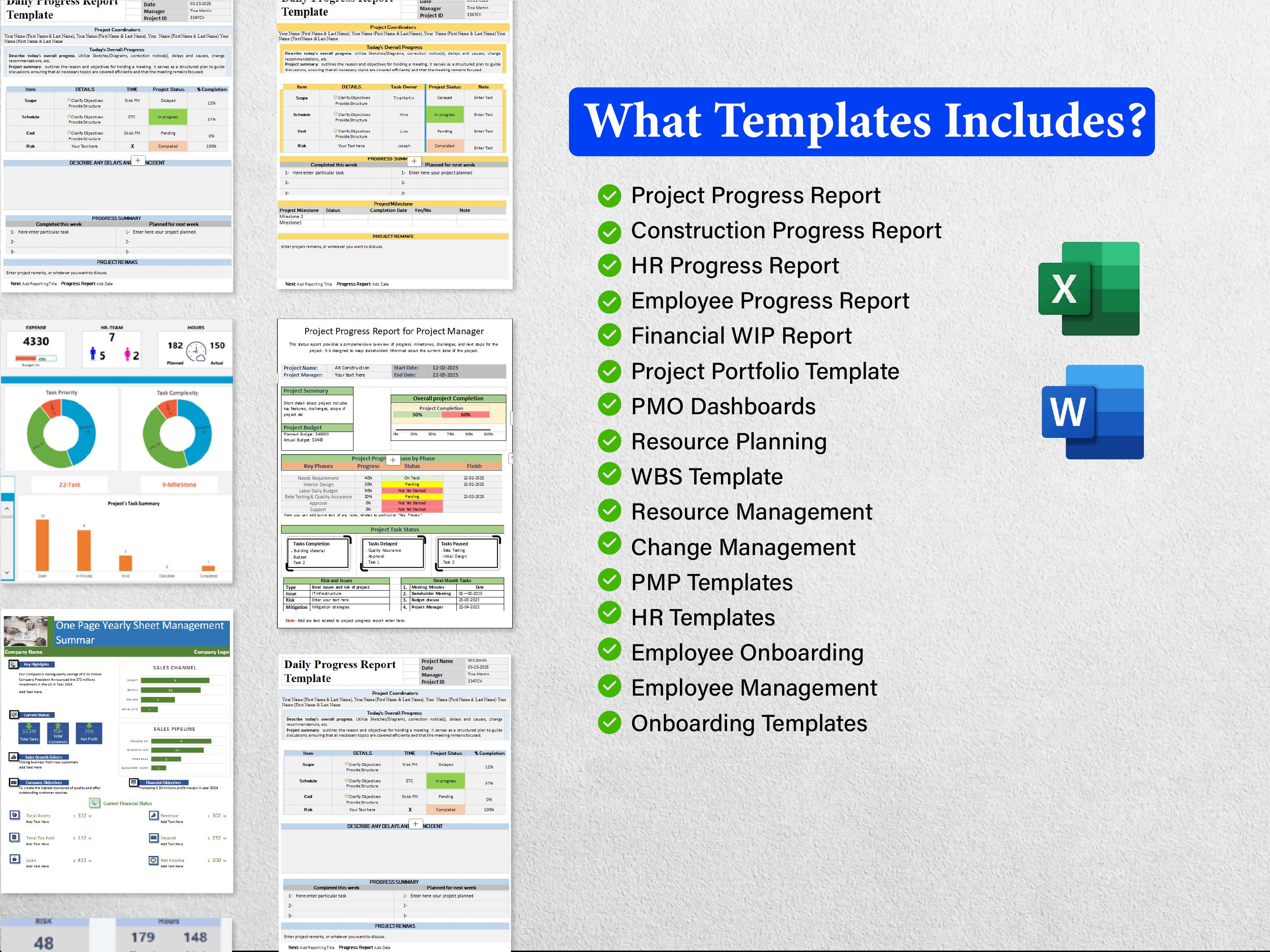 250+ Work in Progress Report Templates