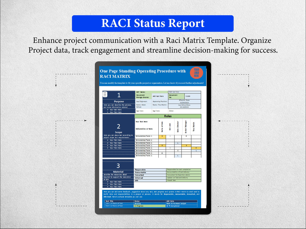 8+ RACI Matrix Templates Bundle