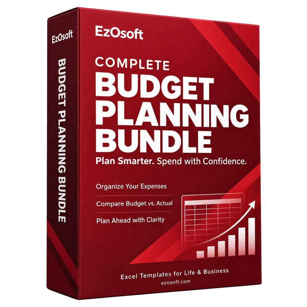 Complete Budget Planning Bundle – Plan Smarter, Track Spending & Control Costs