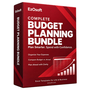 Complete Budget Planning Bundle – Plan Smarter, Track Spending & Control Costs