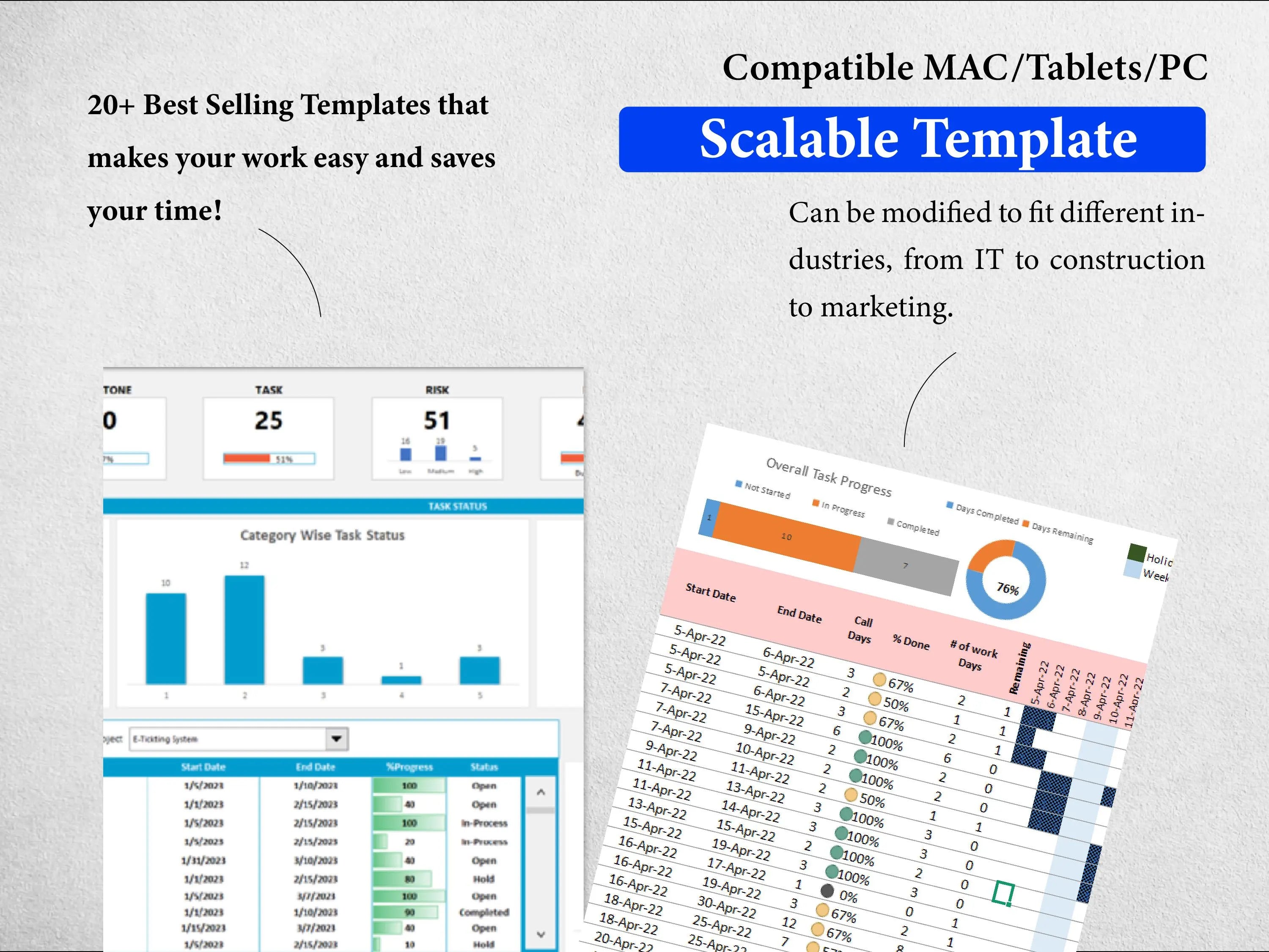 50+ Multiple Project Management Tracking Templates