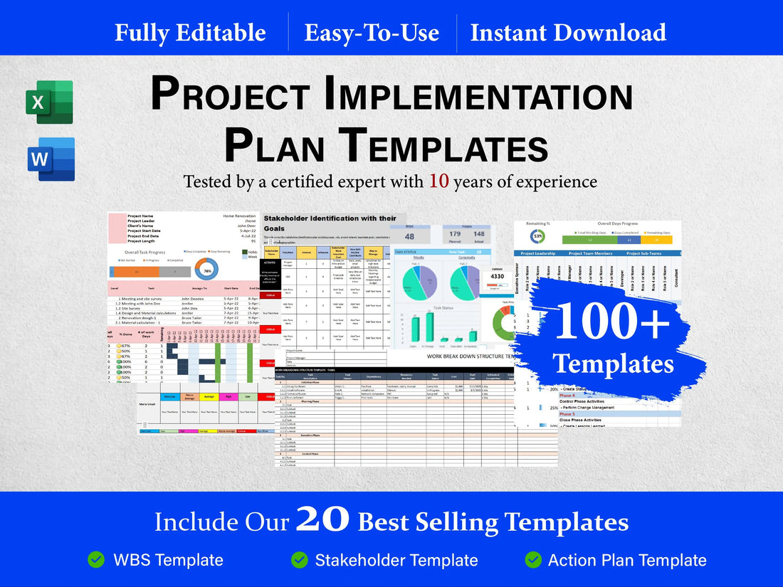 100+ Project Implementation Plan Templates